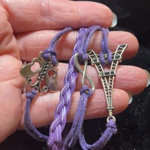 Jewels Eiffel Tower Purple bracelet